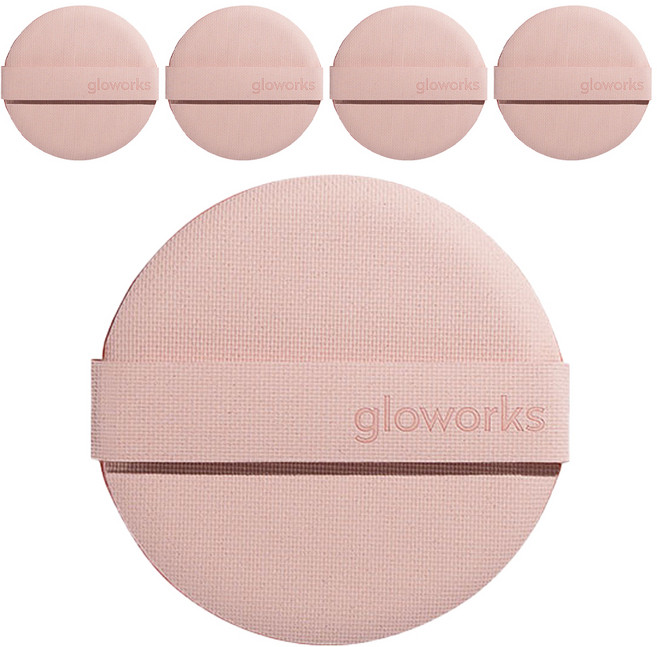 글로웍스 루비셀 4중 쿠션 퍼프 5p, 1개