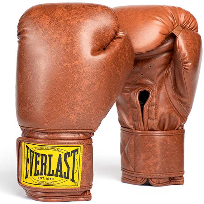 에버라스트 1910 클래식 복싱 글러브 양손착용 세트, 브라운, 1세트