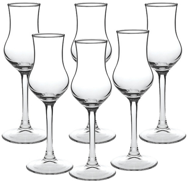 파사바체 그라파 쉐리 테이스팅 글라스 와인잔 6p 1박스 95ml, 6개