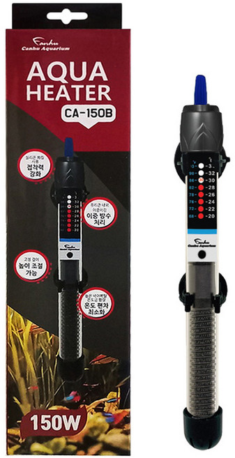 칸후아쿠아리움 관상어용 히터 150W CA-150B, 1개