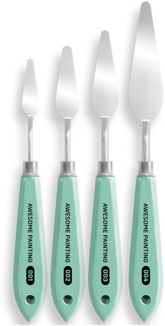 어썸페인팅 나이프 4종 세트 하드형 101, 1세트