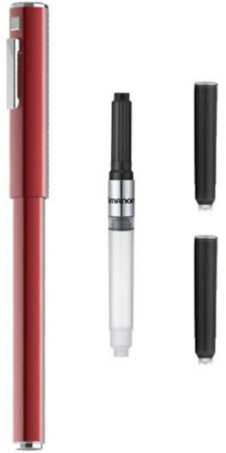 모나미 153 ID 만년필 세트, 블랙(잉크), 마룬(바디), EF