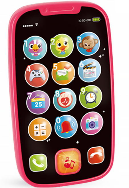 홀라 마이 퍼스트 스마트폰 장난감, 핑크, 1개