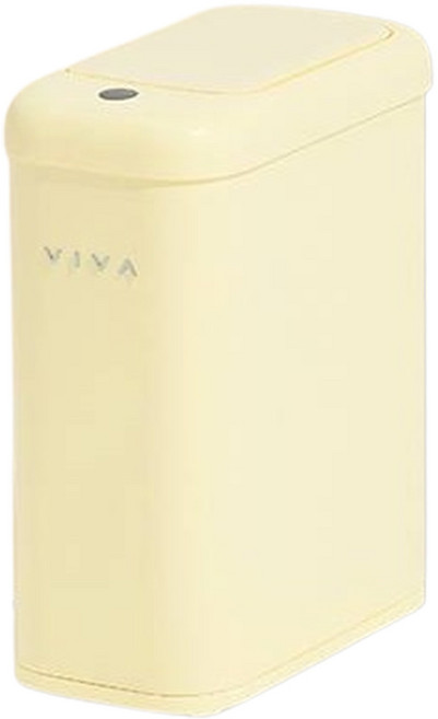 VISVIVA VIVIBEAUT 感應式垃圾桶 The Slim 10L, 奶油黃