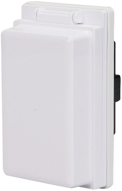 원하 BO 매입 방우형 1구 콘센트 세로형 미르 화이트, 1개