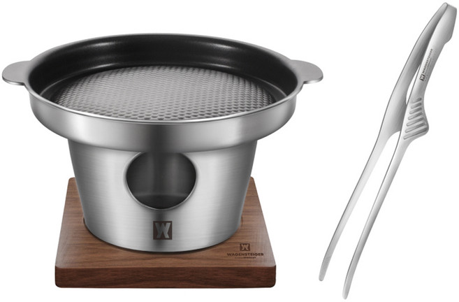 바겐슈타이거 KILN 통3중 스텐 미니화로 + 슈탠더집게 세트, 170mm, 1세트