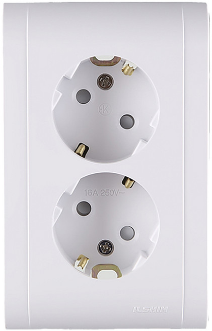 비츠온 원하 BO 매입 2구 콘센트 미르 화이트, 1개