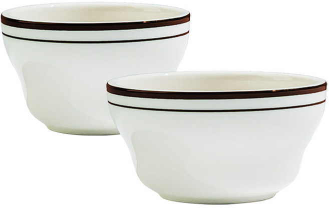 시라쿠스 뉴욕 공기대접 세트, 콜라브라운, 공기 + 대접, 1세트