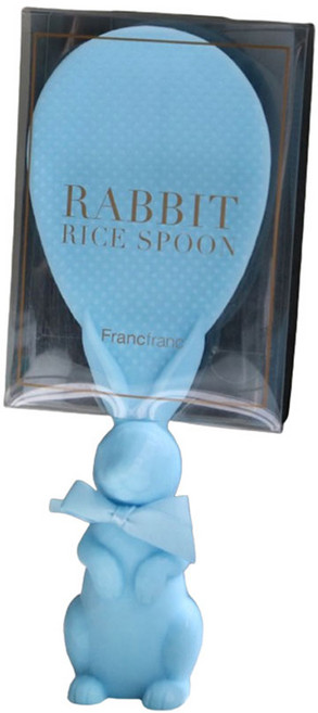 프랑프랑 스탠드 토끼 밥주걱, 블루, 1개