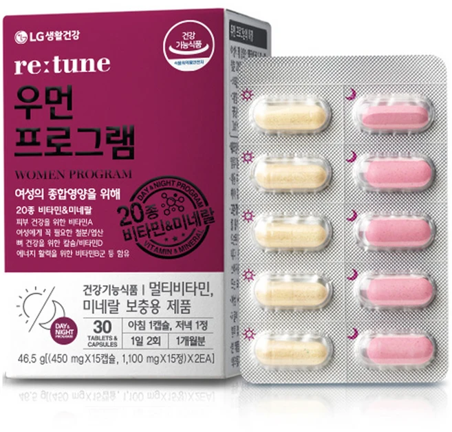 리튠 우먼프로그램, 1일 2회 1개월분, 1개, 30정 - 쿠팡