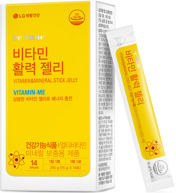 리튠 비타민 활력 젤리, 1개, 210g