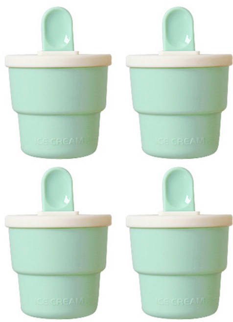 라임올리브 미니 아이스크림 몰드, 민트, 4개