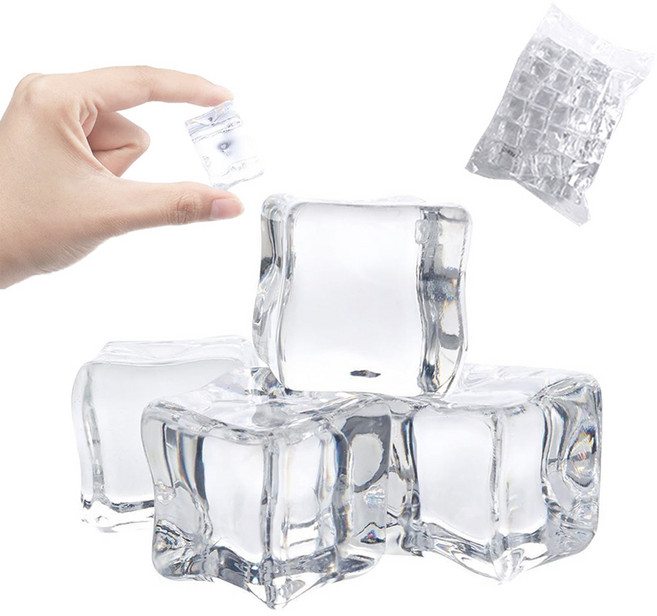 대한 가짜 얼음 모형 아크릴 촬영 소품, 각얼음 투명