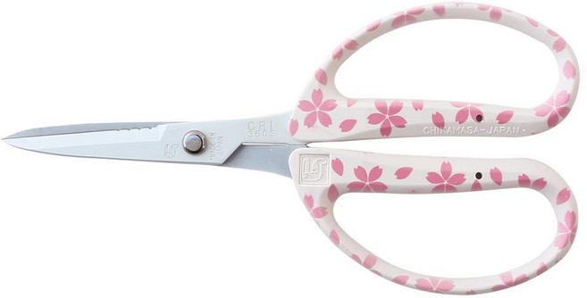 치카마사 원예가위 꽃무늬 색상랜덤 CRI-360SFW, 1개