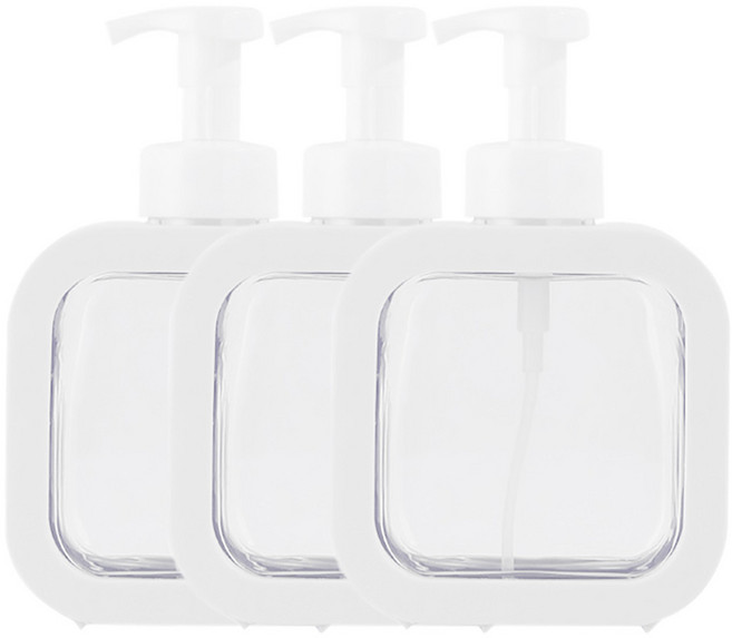 아리코 핸드워시 거품용기 디스펜서 500ml, 화이트, 3개