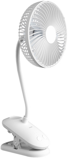 아이노트 플렉시블 클립 선풍기, TBC100, 화이트