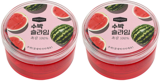 핑크풋 3000 슬라임, 수박, 210g, 2개