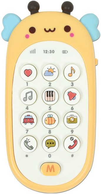벨루키 멜로디 버튼식 휴대폰 아기전화기, 꿀벌, 1개