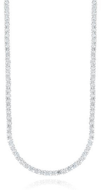 로이드 여성용 타임리스 베이직 테니스 목걸이 + 케이스 + 쇼핑백 세트