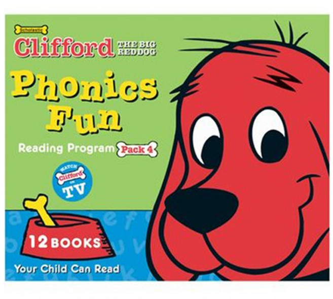 Clifford Phonics Fun Pack 4 : 12 Books Box 세트 StoryPlus QR 전 12권, Scholastic