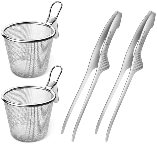 바겐슈타이거 올스텐 샤브샤브 퍼스널 서버 2p + 슈탠더 집게 2p 세트, 1세트