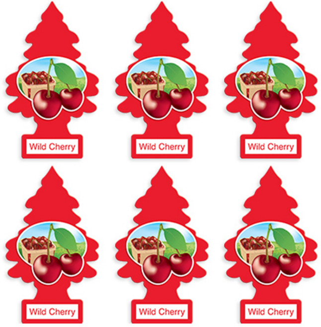 리틀트리 종이 방향제, 와일드체리, 6개