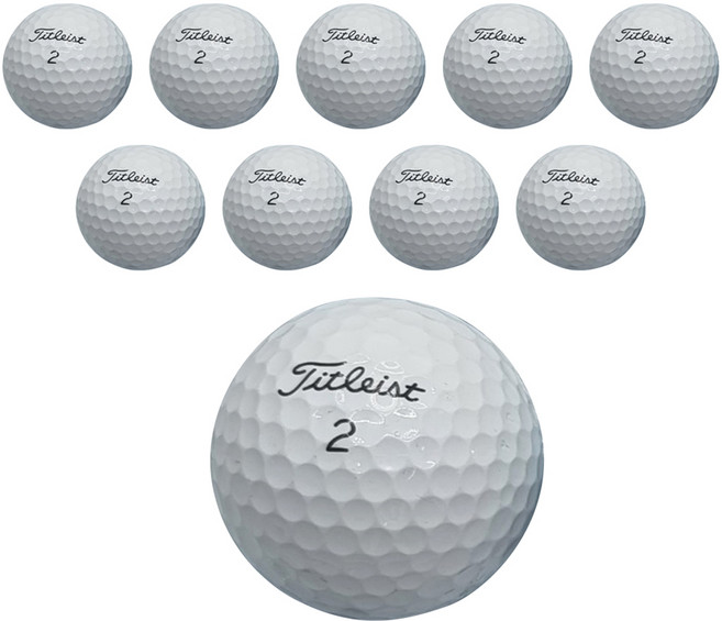 타이틀리스트 프로 V1 골프공 로스트볼 A+ 3피스, 화이트, 10개입, 1세트