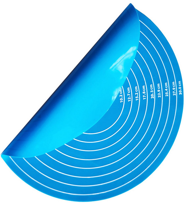 베스톰 실리콘 원형 작업대 베이킹매트 랜덤발송, 1개