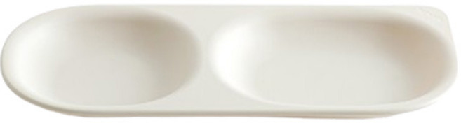 탁가온 유아용 네모 에코젠 2구 식판, 아이보리, 단품, 1개