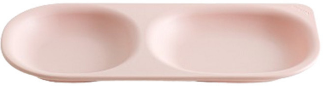 탁가온 유아용 네모 에코젠 2구 식판, 핑크, 단품, 1개