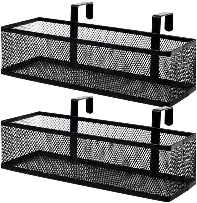 노바리빙 오피스 파티션 선반, 블랙, 2개