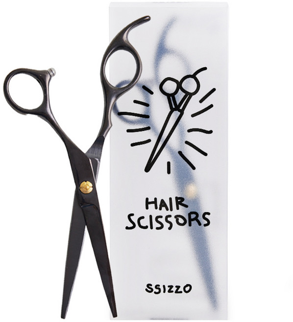 씨조 엣지 크래프트 프로 시저 일반형 미용가위, 1개, 블랙