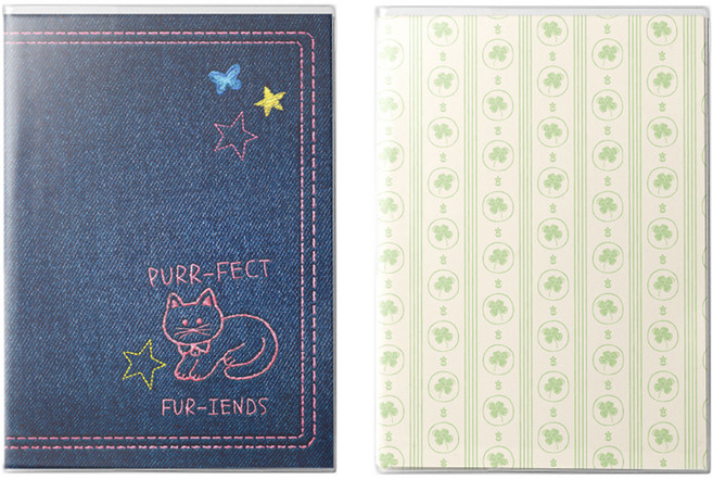 Made by A6 橫線抄寫筆記本 2入組, 12 Purr, 13 Clover, 1套