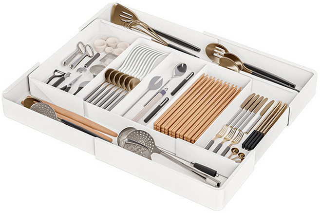 주방고수 칸막이 싱크대 서랍 수저트레이, D타입, 1개