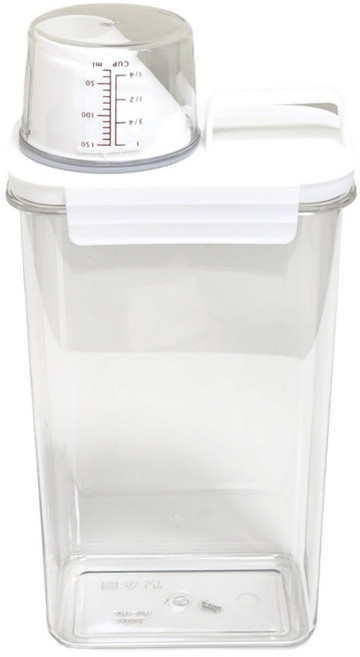 주앤지 다용도 세제소분 용기, 2300ml, 투명, 손잡이형, 1개