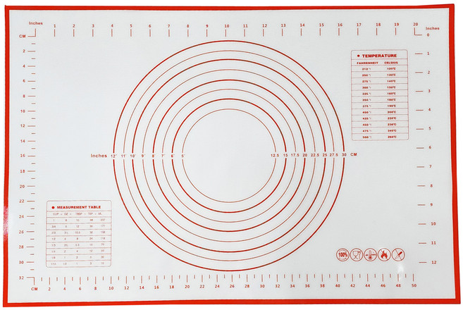 베스톰 실리콘 작업 매트 화이트레드 특대형, 1개
