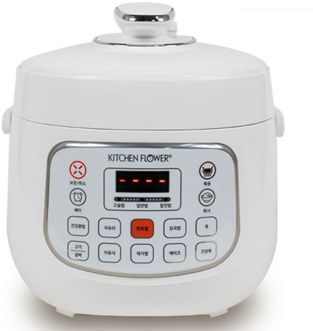 키친플라워 전기압력 밥솥 4~5인용, KCT-D030KP, 화이트