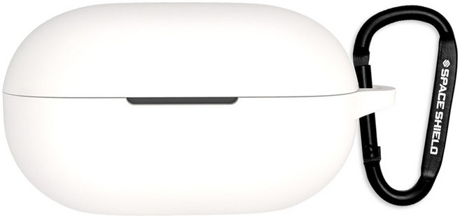 스페이스쉴드 실리콘 키링 케이스, Beats Solo Buds, 화이트, 1개
