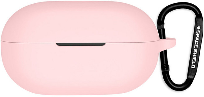 스페이스쉴드 실리콘 키링 케이스, Beats Solo Buds, 베이비핑크, 1개