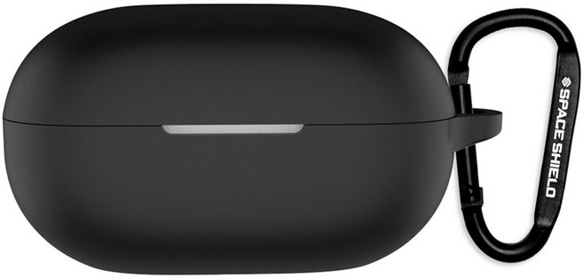 스페이스쉴드 Beats Solo Buds 호환 실리콘 키링 케이스, 블랙, 1개