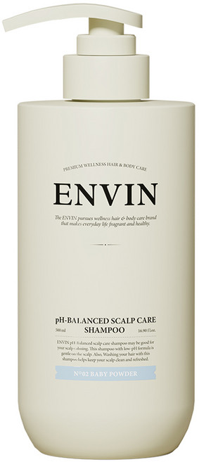 앙방 약산성 두피케어 샴푸 베이비 파우더향, 500ml, 1개