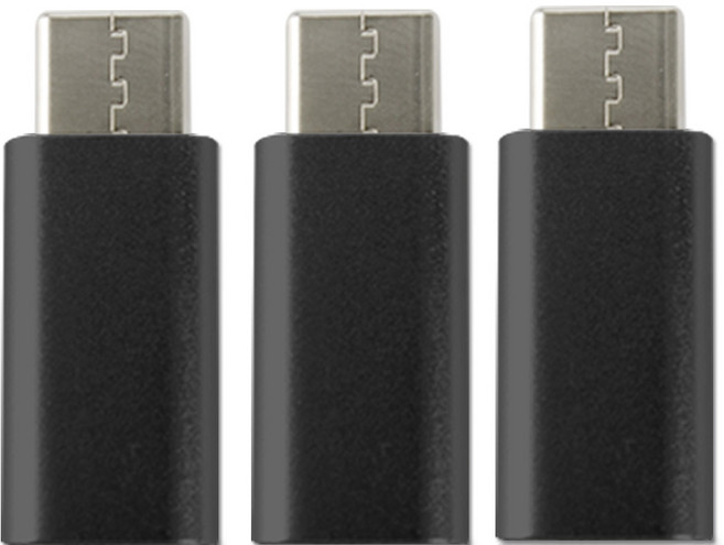 칼론 8핀 to C타입 변환젠더 KR-8CP, 2.9cm, 블랙, 3개