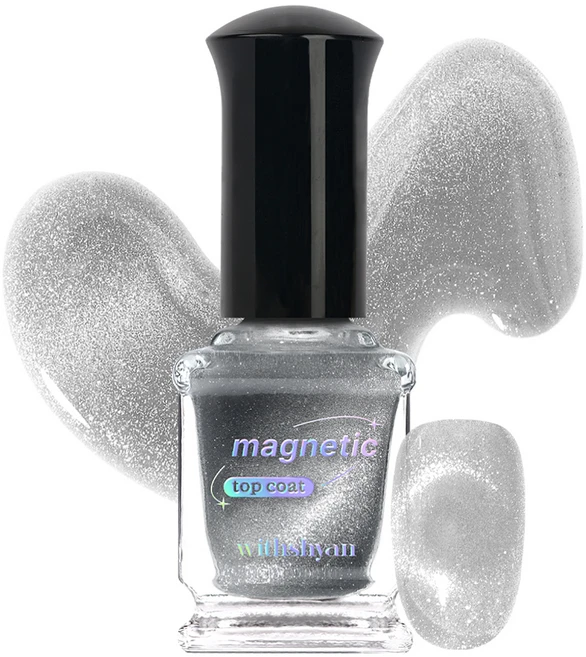 위드샨 커스텀 마그네틱 네일탑코트, 혼합색상, 9ml, 1개 - 쿠팡