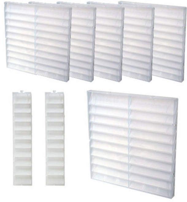 사생활보호 창문가리개25cm 6개 + 5cm 2개 세트, 1세트, 반투명