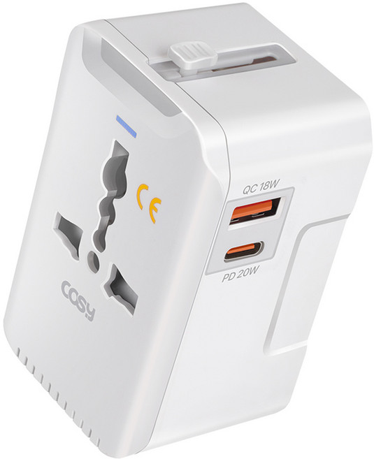 COSY PD QC3.0 高速充電旅行轉接器 20W TA4123PQ, 1個