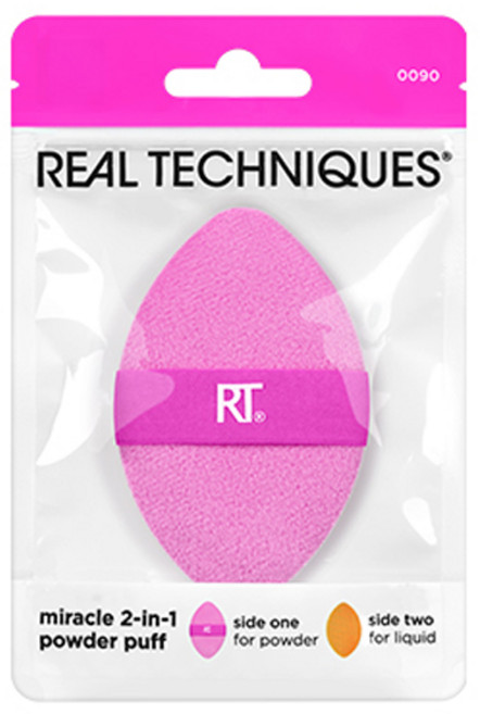 리얼테크닉스 미라클 2in1 파우더 퍼프, 1개