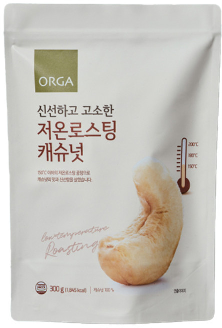 올가홀푸드 저온로스팅 캐슈넛, 300g, 1개