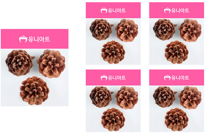 유니아트 2000 천연솔방울 대 3p, 5개