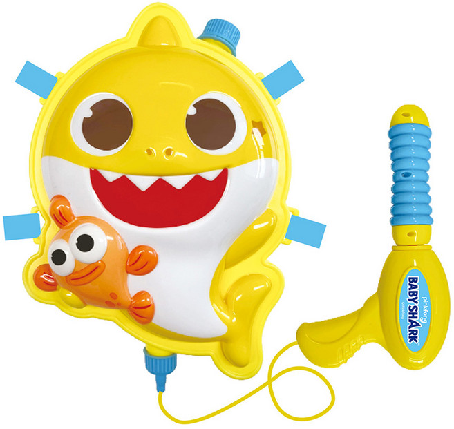 위니코니 핑크퐁 아기 상어 배낭 물총, 1개