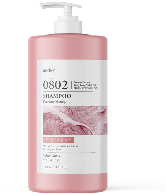 메르헨트 대용량 퍼퓸 샴푸 화이트머스크향, 1개, 1L